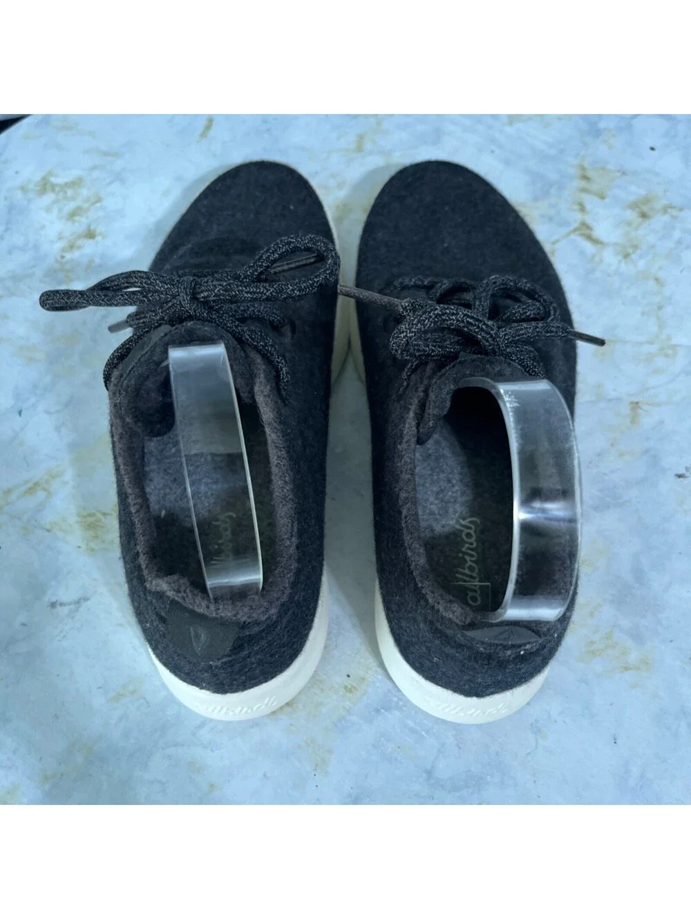 Allbirds Wool Runners Women's Size 8 Shoes Gray White Comfort Casual Sneakers